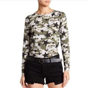NWT CHASER Medium Camo Stars Long Sleeve T-Shirt